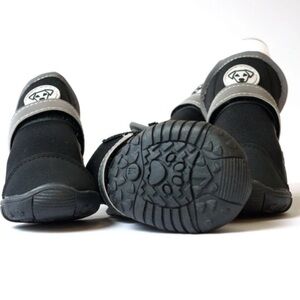 One Paw Black All weather Dog Boots New Size S